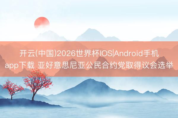 开云(中国)2026世界杯IOS|Android手机app下载 亚好意思尼亚公民合约党取得议会选举